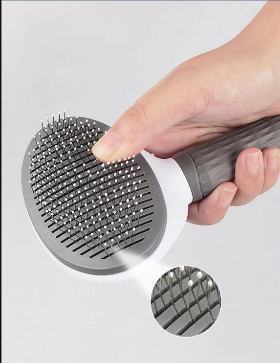 One-Click Pet De-Shedding Brush