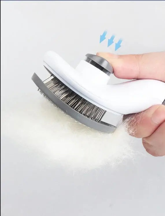 One-Click Pet De-Shedding Brush
