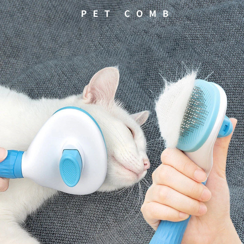 One-Click Pet De-Shedding Brush