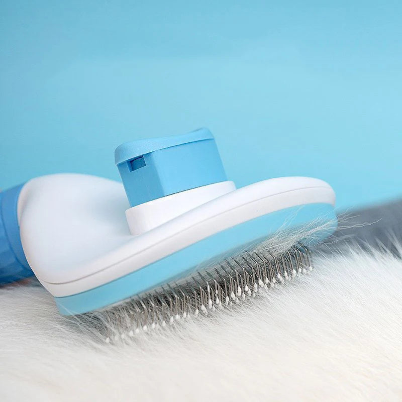One-Click Pet De-Shedding Brush
