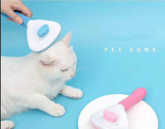 One-Click Pet De-Shedding Brush